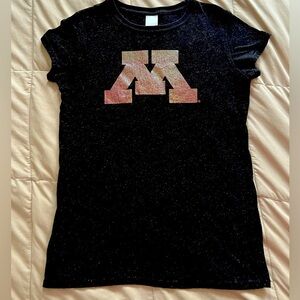 J. America Minnesota Golden Gophers Black Tee NCAA Women’s Large